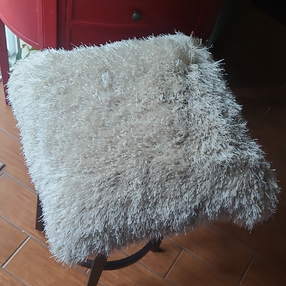 Fluffy Cream Accent Pillow